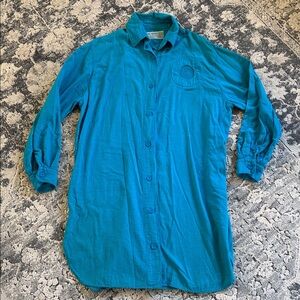 New Hero Native American Cotton tunic shirt Dress Vtg 90's Womens Sz x-s